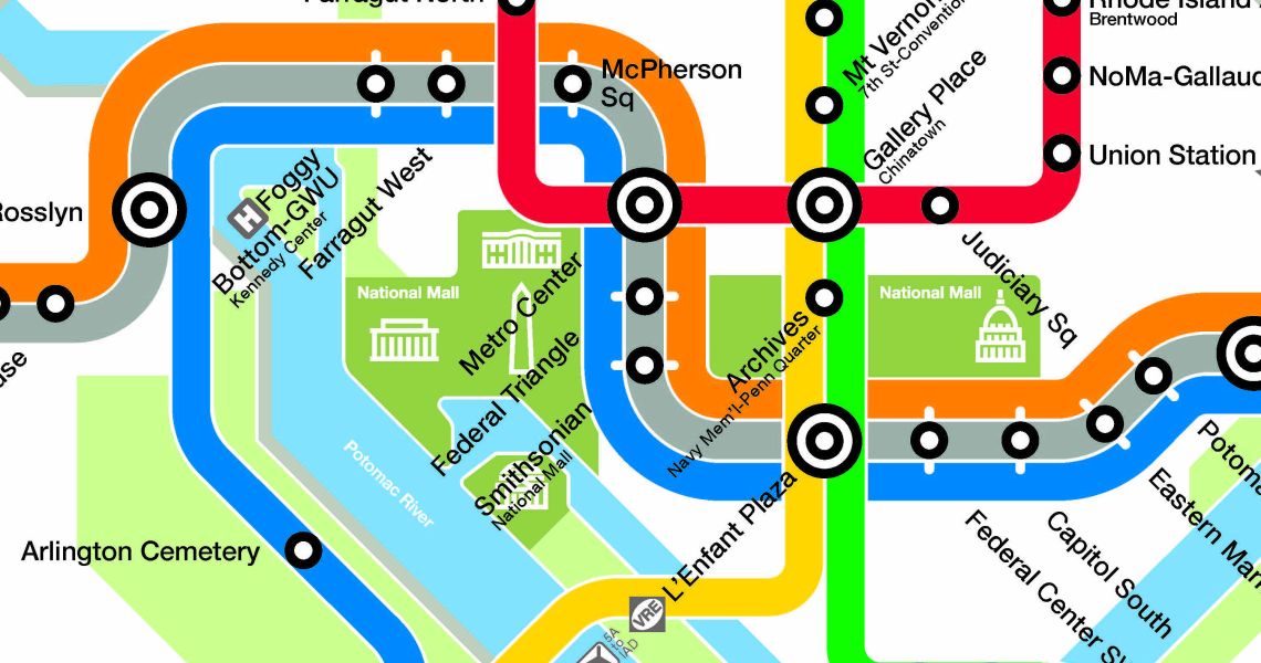 part of DC metro map