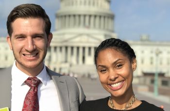 Tatum Little and Bradley Cundif PAEA SHPF by Capitol Hill Building